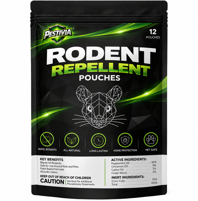 Pestivia Rodent Repellent Pouches, 12 pack, peppermint formula